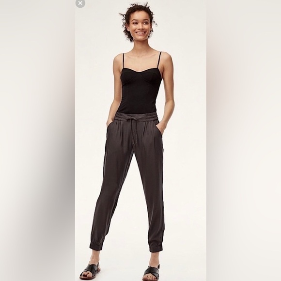 Azure Skies Los Feliz Joggers 100% Rayon drawstring waist Aritzia - Picture 3 of 12